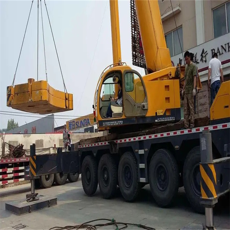 仪征当地吊车出租|机器吊装|75吨|工厂搬迁服务